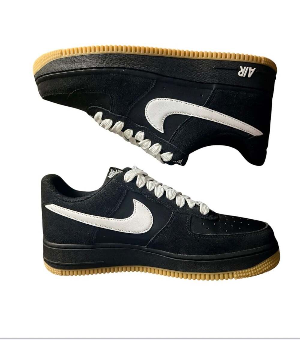 Nike Air Force 1 '07 LV8 1 Sneakers - Black/Gum Light Brown/White